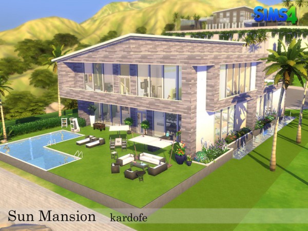  The Sims Resource: Sun Mansion House by kardofe