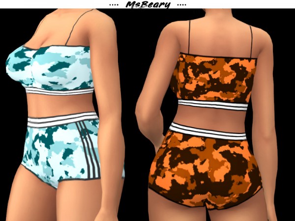  The Sims Resource: Camo PJ Outfit by MsBeary