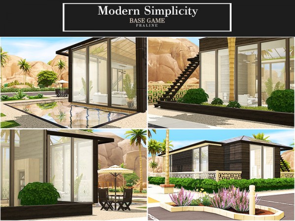  The Sims Resource: Modern Simplicity House by Pralinesims