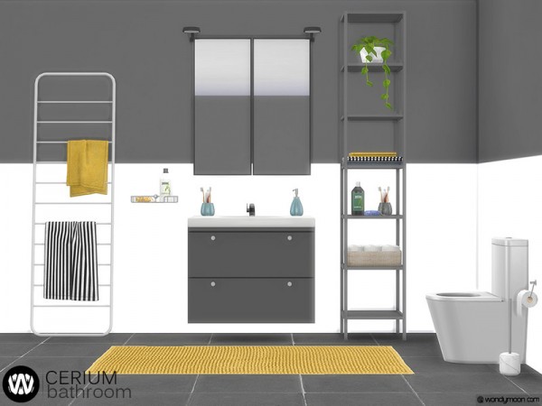  The Sims Resource: Cerium Bathroom Decorations by wondymoon