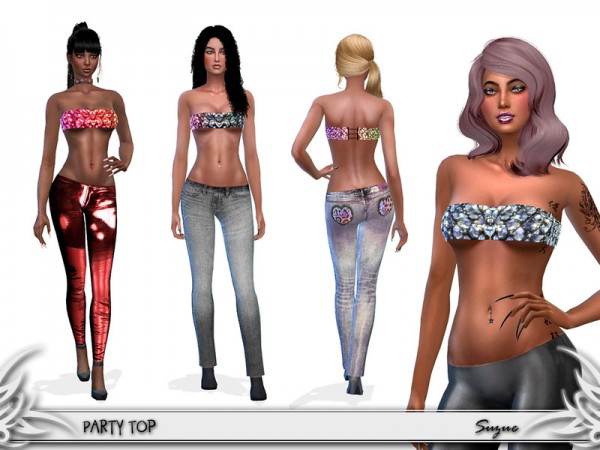  The Sims Resource: Party Top by Suzue