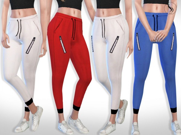  The Sims Resource: Athletic and Casual Track Pants by Saliwa