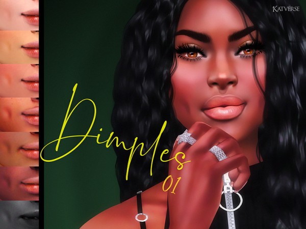  The Sims Resource: Dimples 01 by KatVerseCC