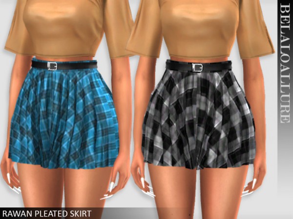  The Sims Resource: Rawan pleated skirt by belal1997