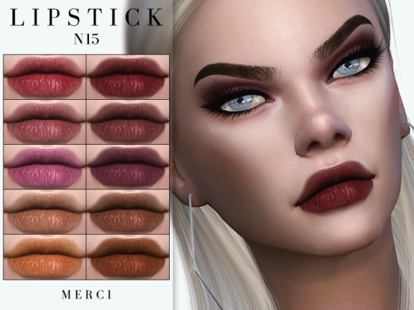  The Sims Resource: Lipstick N15 by Merci
