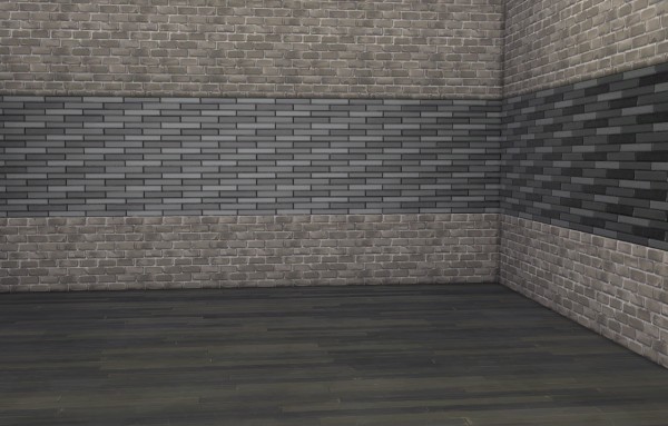  Mod The Sims: Industrial style brick walls with backsplash by lilotea