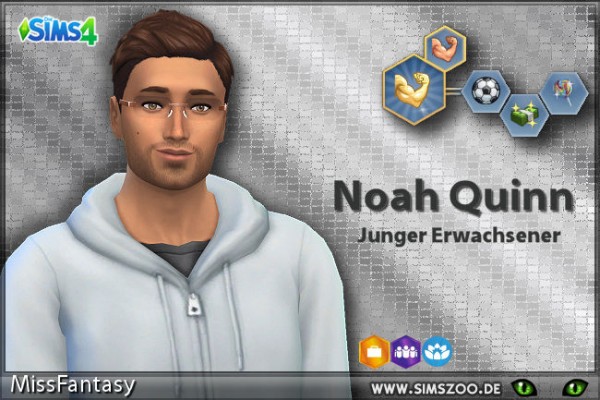  Blackys Sims 4 Zoo: Noah Quinn by MissFantasy