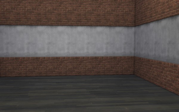  Mod The Sims: Industrial style brick walls with backsplash by lilotea