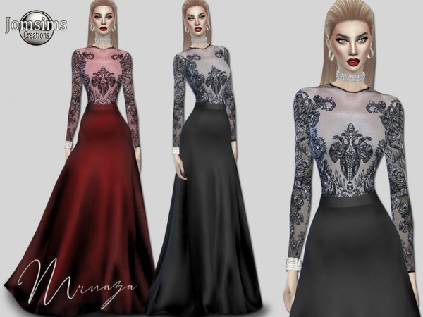  The Sims Resource: Mruaza dress by jomsims