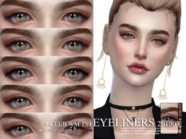 The Sims Resource: Eyeliners 201903 by S Club