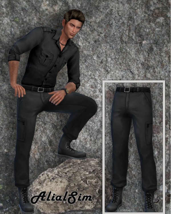 Alial Sim: Military Pants With boots Recolor • Sims 4 Downloads