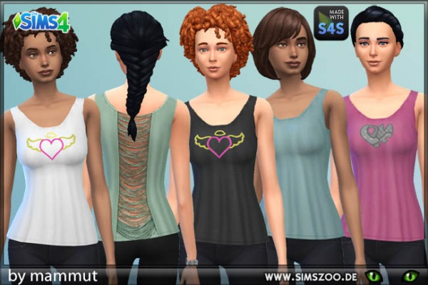 Blackys Sims 4 Zoo: Shirt Heart 1 by mammut