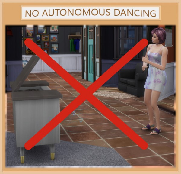  Mod The Sims: No Autonomous Dancing by Simmiller