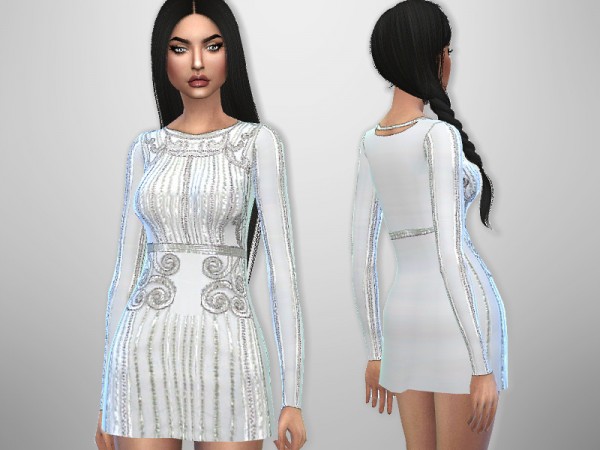  The Sims Resource: Sequin Dress by Puresim