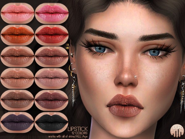  The Sims Resource: Matte Lipstick BM15 by busra tr