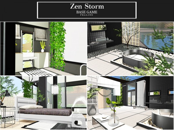  The Sims Resource: Zen Storm House by Pralinesims