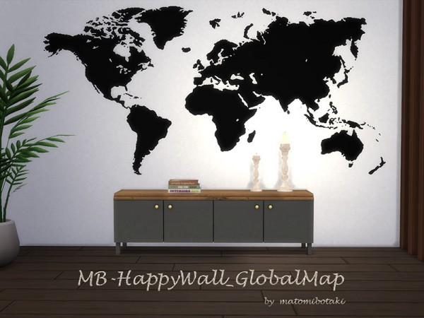  The Sims Resource: Happy Wall Global Map by matomibotaki