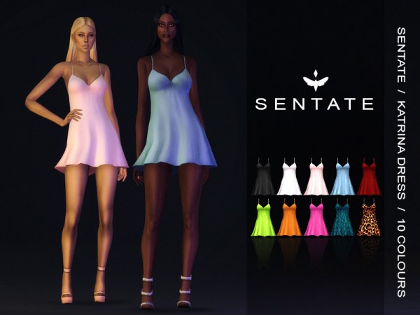  The Sims Resource: Katrina Dress by Sentate