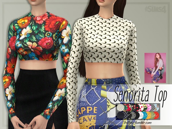  The Sims Resource: Senorita Top by Trillyke