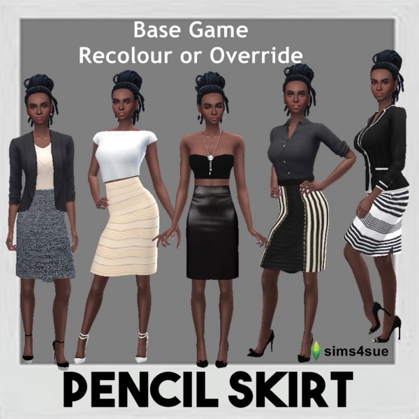  Sims 4 Sue: Pencil Skirt