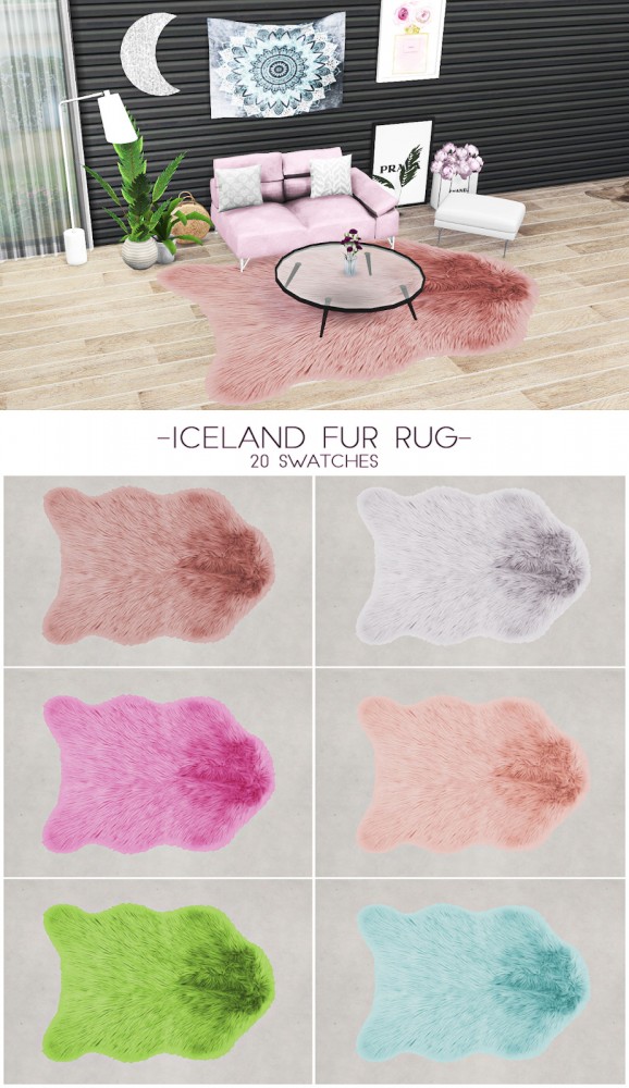  Kenzar Sims: Iceland Fur Rugs