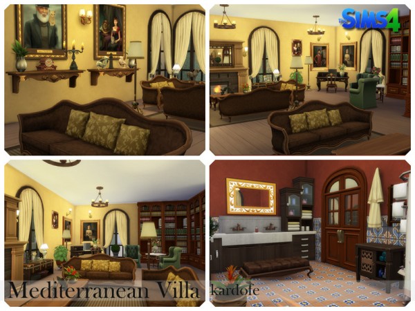  The Sims Resource: Mediterranean villa by kardofe