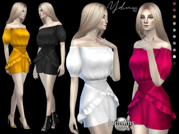  The Sims Resource: YIdraness dress by jomsims