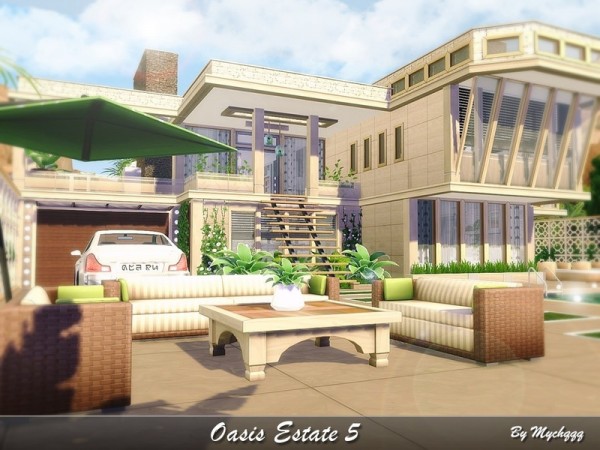  The Sims Resource: Oasis Estate 5 by MychQQQ