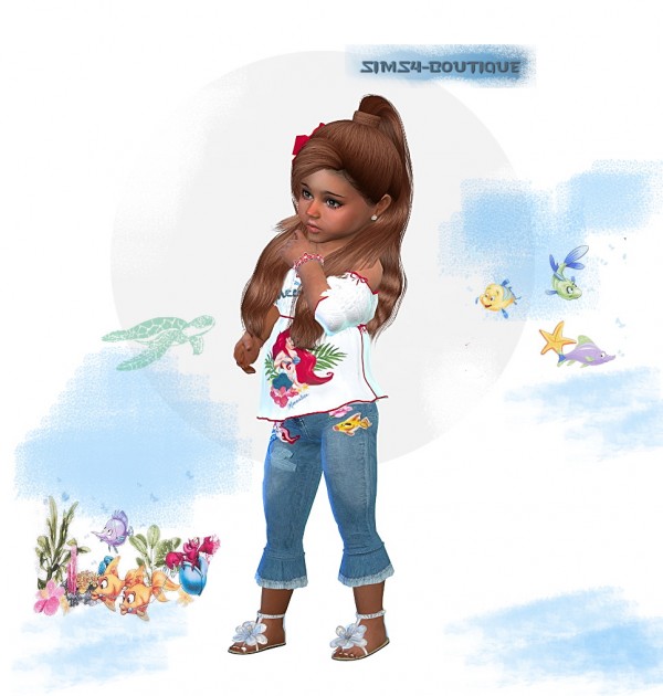 Sims4 boutique: Toddler Girls  Collection Mermaid Set2