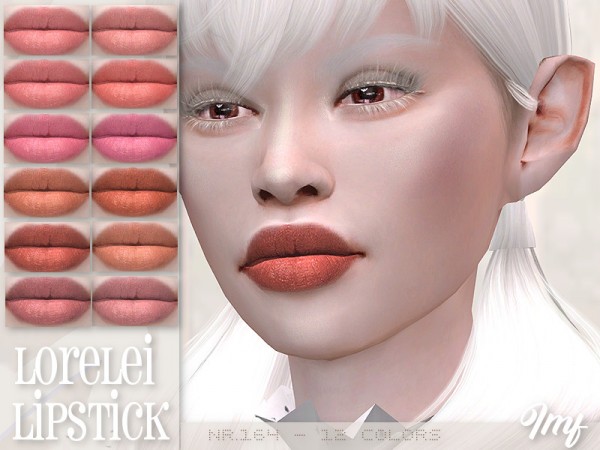  The Sims Resource: Lorelei Lipstick N.164 by IzzieMcFire