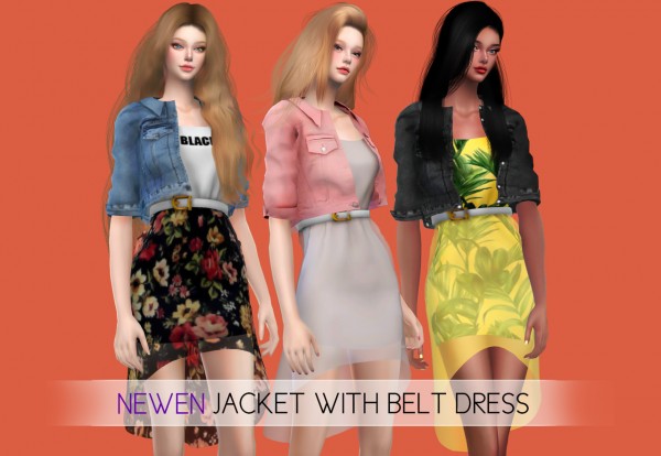  Newen: Jacket With Belt Dress