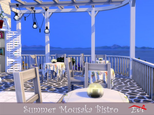  The Sims Resource: Summer Mousaka Bistro by evi