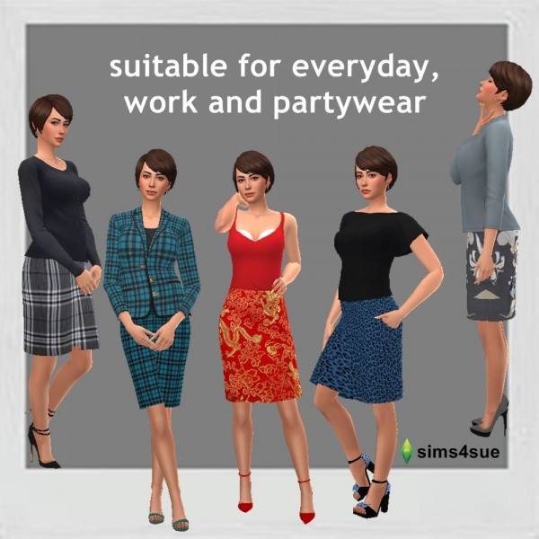  Sims 4 Sue: Pencil Skirt