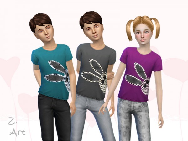  The Sims Resource: Comfortable shirt with funny application by Zuckerschnute20