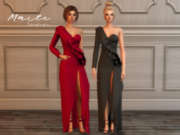 The Sims Resource: Marte dress by laupipi