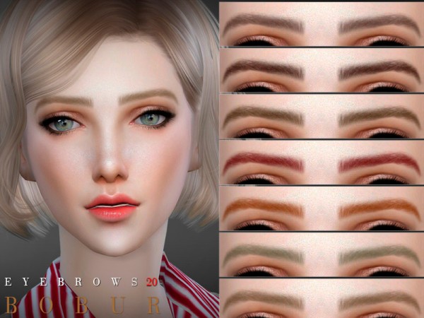  The Sims Resource: Eyebrows 20 by Bobur3