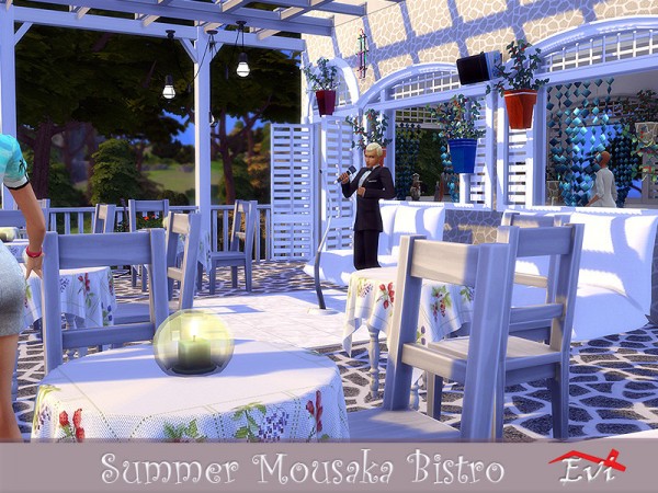  The Sims Resource: Summer Mousaka Bistro by evi