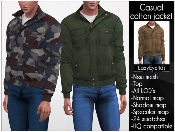  Lazyeyelids: Casual cotton jacket