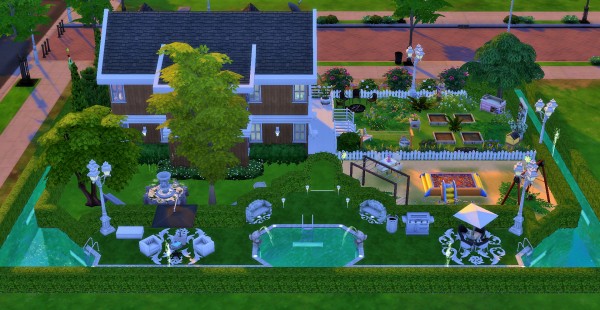  Mod The Sims: Home with big pool by heikeg
