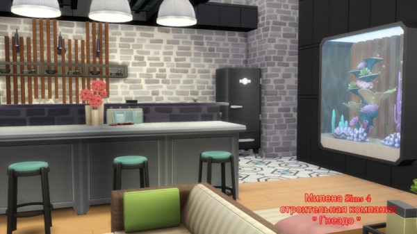  Sims 3 by Mulena: Room   Living room and kitchen