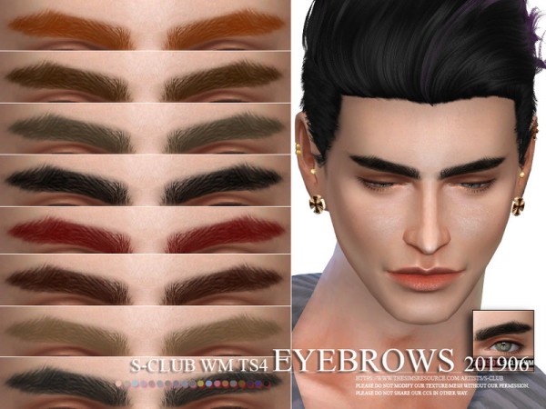  The Sims Resource: Eyebrows 201906 by S Club