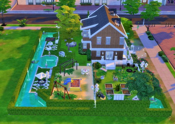  Mod The Sims: Home with big pool by heikeg