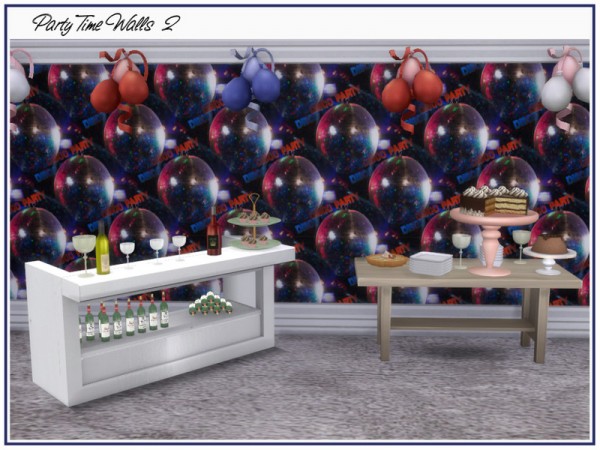  The Sims Resource: Party Time Walls by marcorse