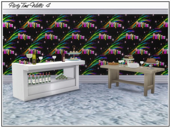  The Sims Resource: Party Time Walls by marcorse