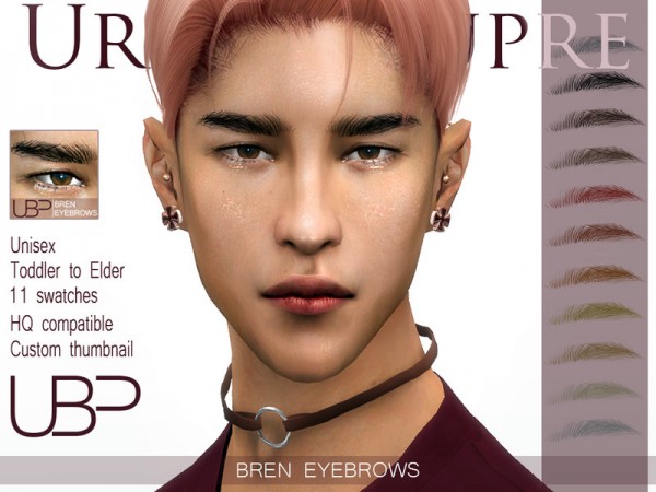 The Sims Resource: Bren eyebrows by Urielbeaupre
