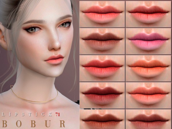  The Sims Resource: Lipstick 71 by Bobur3