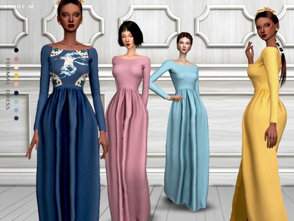  The Sims Resource: Formal Dress by ChloeMMM