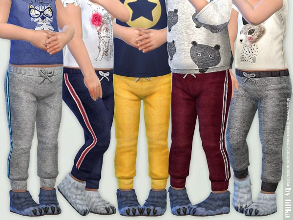  The Sims Resource: Sweatpants for Toddler by lillka