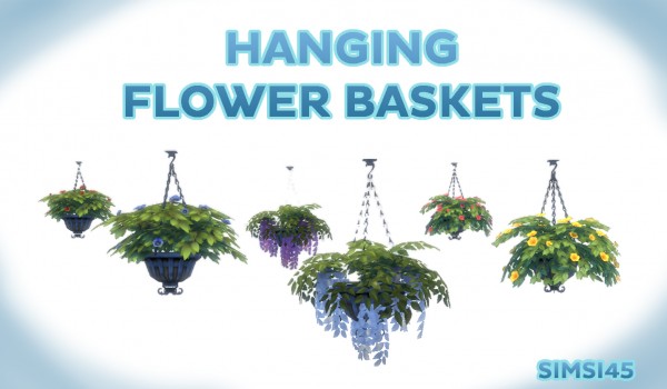  Mod The Sims: Hanging Flower Baskets by simsi45