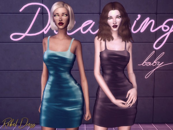  The Sims Resource: Rebel Dress by Genius666